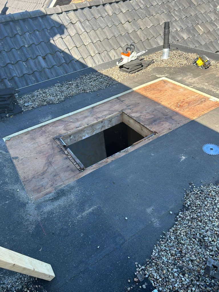 Onderconstructie klaar voor plaatsing — dakwerk door Van Mierlo Daken